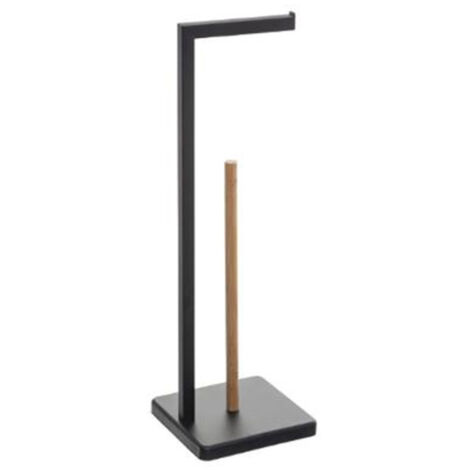Porte Papier WC en Bambou "Natureo" 64cm Noir