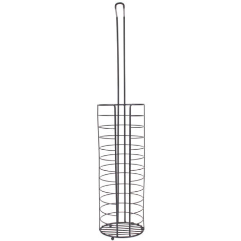 Porte Papier WC en Métal "Rouleaux" 60cm Noir
