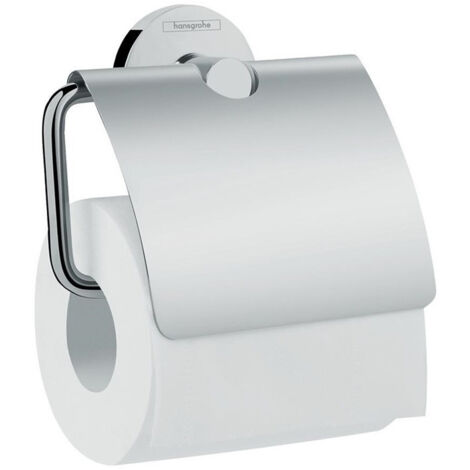 Porte-papier WCavec couvercle chroméé