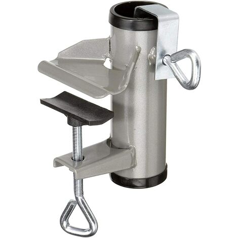 Porte-parapluie de patio - Pince de parapluie de balcon robuste, porte-parapluie, clip fixe pour patios, chaises, quais, pontons, mâts de drapeau et tables de pique-nique