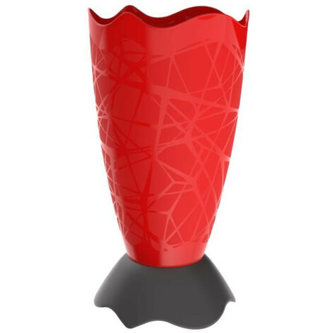 Porte-parapluie - Drop - 27,5 x 54,5 cm - Rouge/Noir - Livraison gratuite