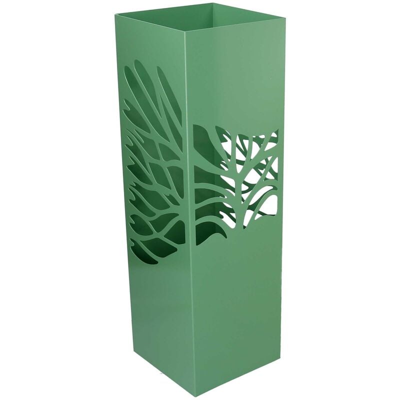 Webmarketpoint - Porte-parapluie en métal arbre vert carré 15,5x15,5h49 cm