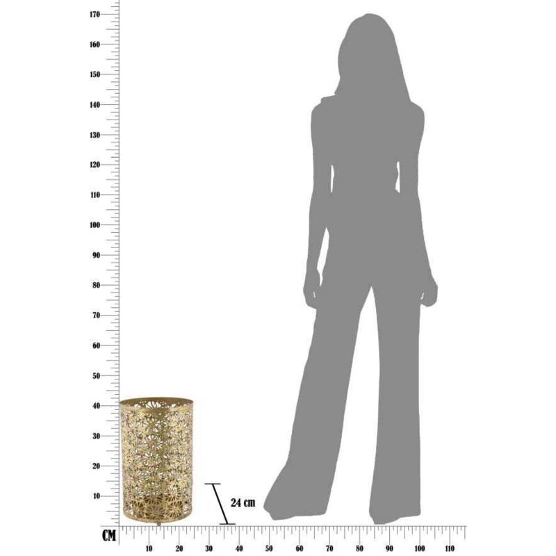 Mauroferretti - Porte parapluie en métal Glam 24 x 42 cm