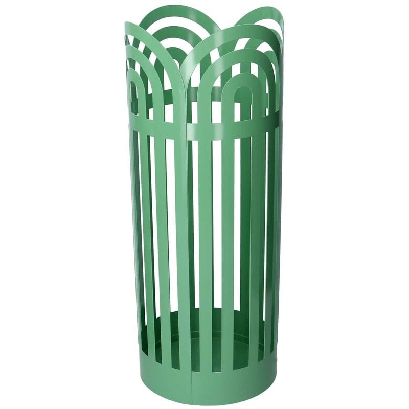 Porte-parapluie en métal vert avec arches, ø19cm x h49cm