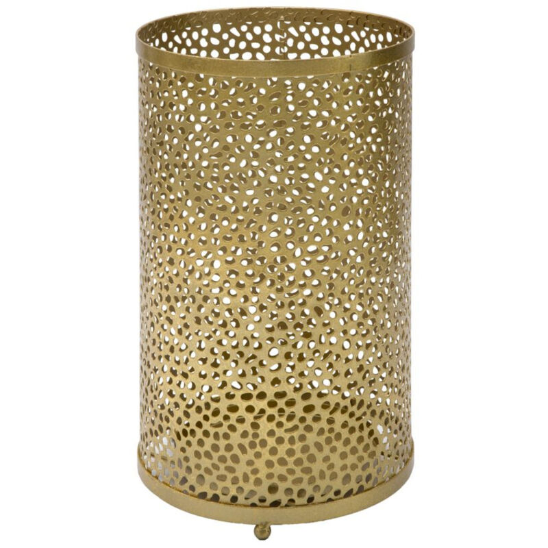 Porte-Parapluie MF332, Métal, Or, 24x24x43 cm