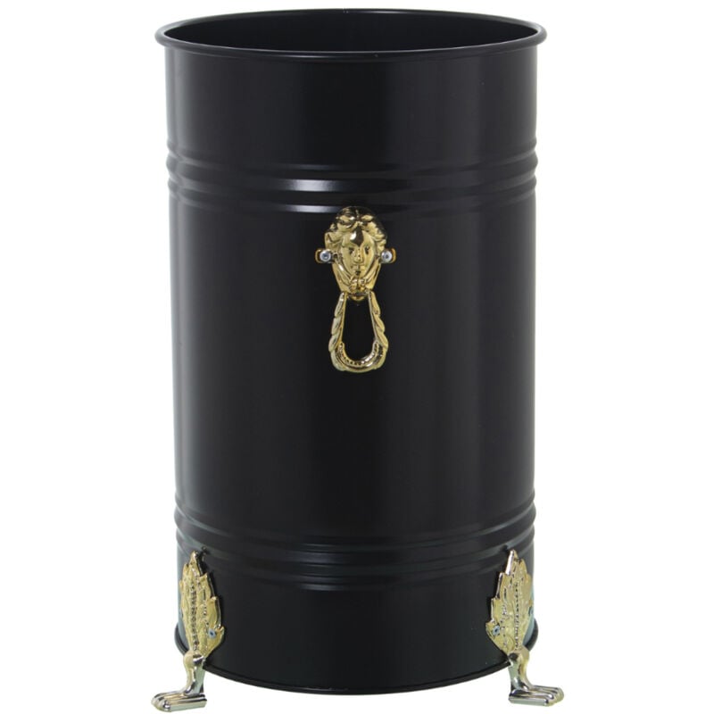 Porte parapluie rond en métal noir 40.5 cm