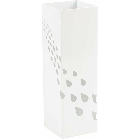 PORTE-PARAPLUIES CARRÉ BLANC 'GOUTTES