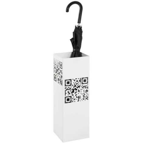 Porte-Parapluies Design "QR Code" 48cm Blanc
