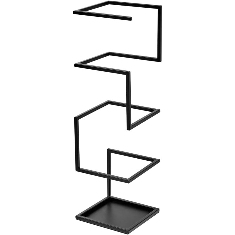 Beliani - Porte-Parapluies en Métal Forme Abstraite Noir Rosoy