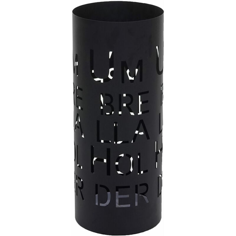Jamais utilisé] Porte-parapluies HHG 517 rond 55cm, écriture, noir
