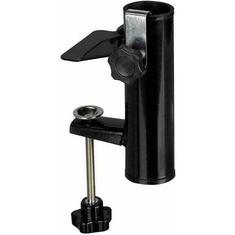 Porte-Parasol Balustrade De Balcon Support Parasol Balcon Pince Support Pour Table Parasol Accessoires Fixation Pour Balcon, Terrasse Ou Table - Balcon-Parasols Avec Mât Jusqu'à Ø 19-38 Mm