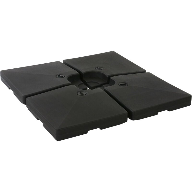 Porte-parasol HWC-F79, support pour parasol déporté/marché, pour croix de pied, à remplir jusqu'à 124kg