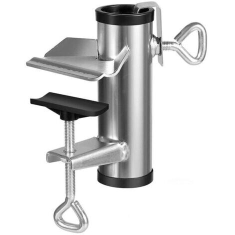 Porte-Parasol Métal 3.2-38mm, Pied Parasol Réglable pour Balcon, Terrasse & Table Extérieure