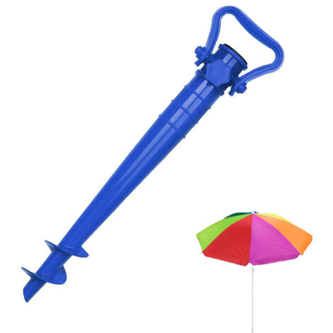 Porte-parasol plage ou terre vert avec prises de terre pour parasols ， 25-35 mm