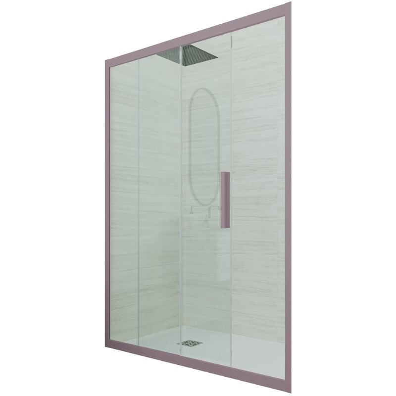 Forte - Porte parois de douche coulissante 160 cm Lavande niche Deco