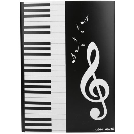Porte-Partitions A4 4 Pages à Thème Musical pour Pianistes