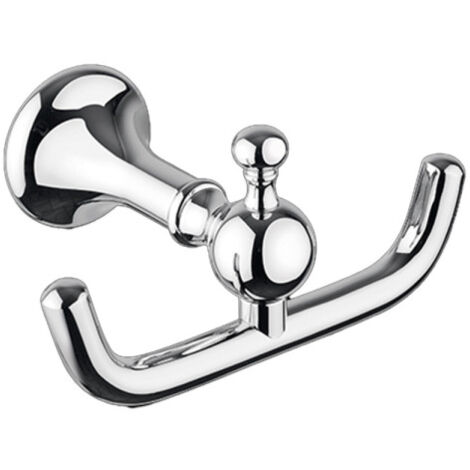 Porte peignoir double regency chrome - CRISTINA ONDYNA RY24751