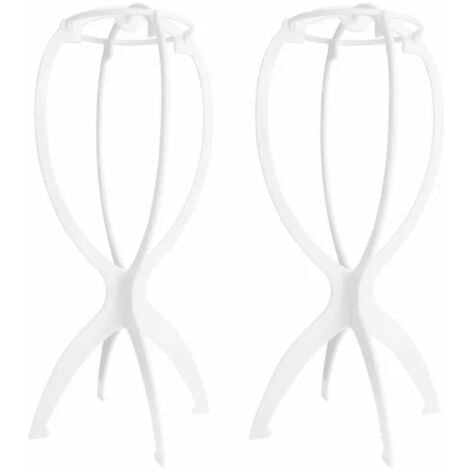 Porte-perruque 2PCS Porte-perruque portable, porte-perruque pliable