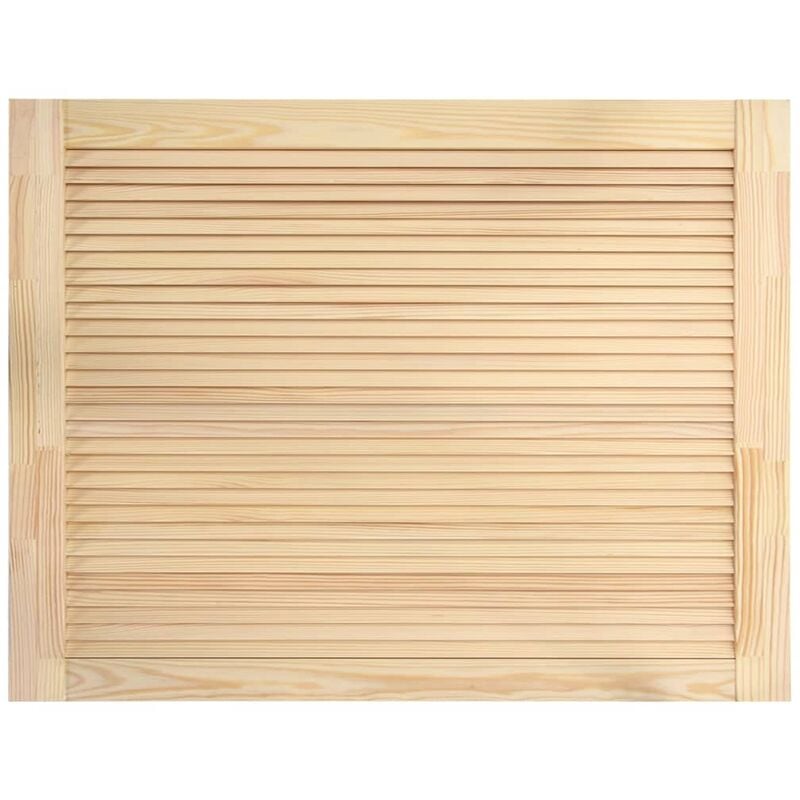 Porte à persiennes 39,5 x 59,4 cm bois de pin massif