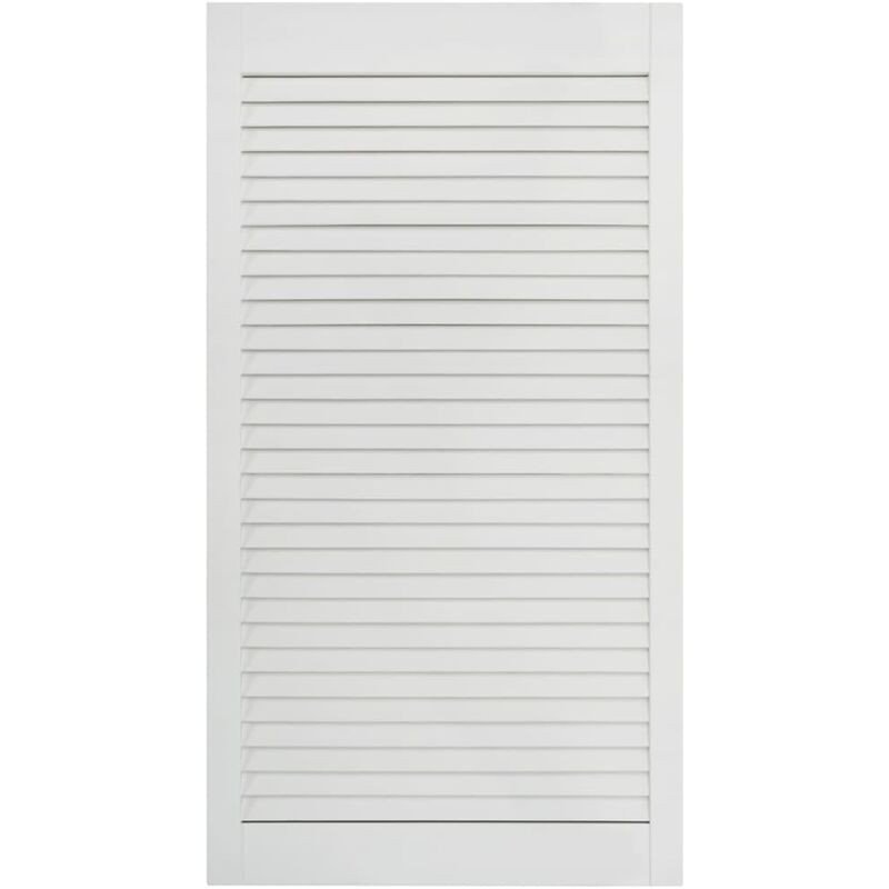 Porte à persiennes 99,3 x 39,4 cm bois de pin massif blanc