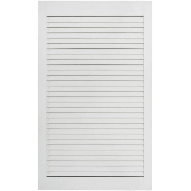Porte à persiennes 99,3 x 49,4 cm bois de pin massif blanc