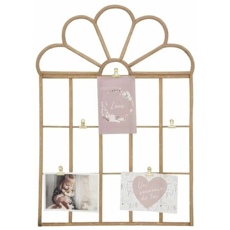 Porte-Photo Enfant en Rotin Cadeau 57cm Beige
