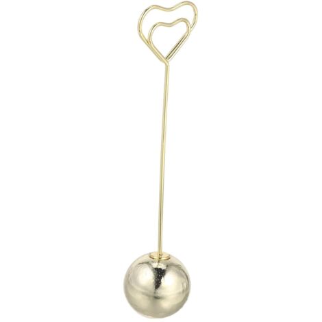 Porte Photo Pince Mémo Cœur Support Photo Décoration Table Mariage Clip Notes Bureau