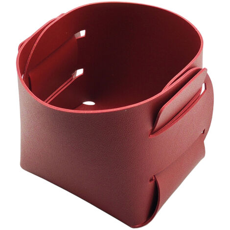 Porte-pinceaux de maquillage en liège et cuir - Rangement pour accessoires de bureau - Porte-stylo - Accessoire de décoration tendance
