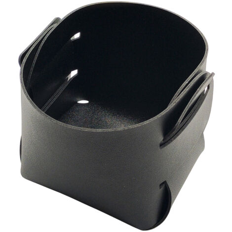 Porte-pinceaux de maquillage en liège et cuir - Rangement pour accessoires de bureau - Porte-stylo - Accessoire de décoration tendance