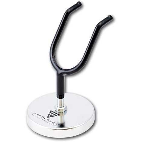 Porte-pistolet à peinture STAHLWERK avec base magnétique, montage universel sur étagères et autres surfaces magnétiques, noir