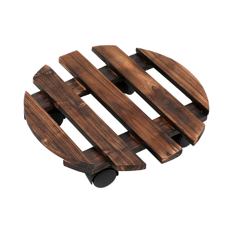 Porte Plante a roulettes, Supports de Pots de Fleurs à roulettes, Support Plante Exterieur, Plateau Roulette Plante, Socle de Rempotage à roulettes
