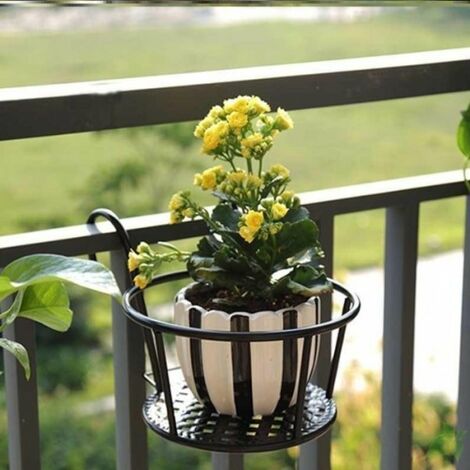 Réglable Pour l'intérieur et l'extérieur Doré 34 cm de haut Multifonctionnel Support de pot de fleurs Pour jardin balcon salon Support pour plantes 