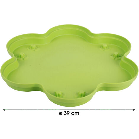 Porte plante plastique Roma trio anis D39 cm