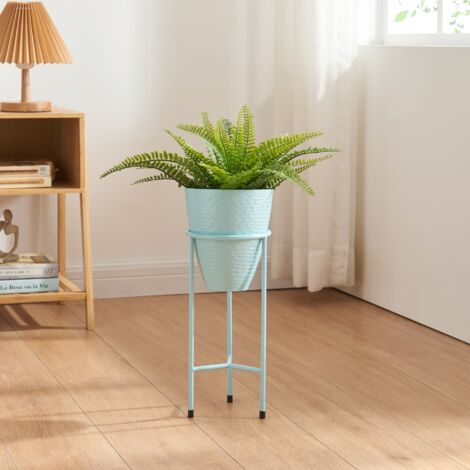Porte-plantes Asten  41 x 16 cm  bleu clair [en.casa]