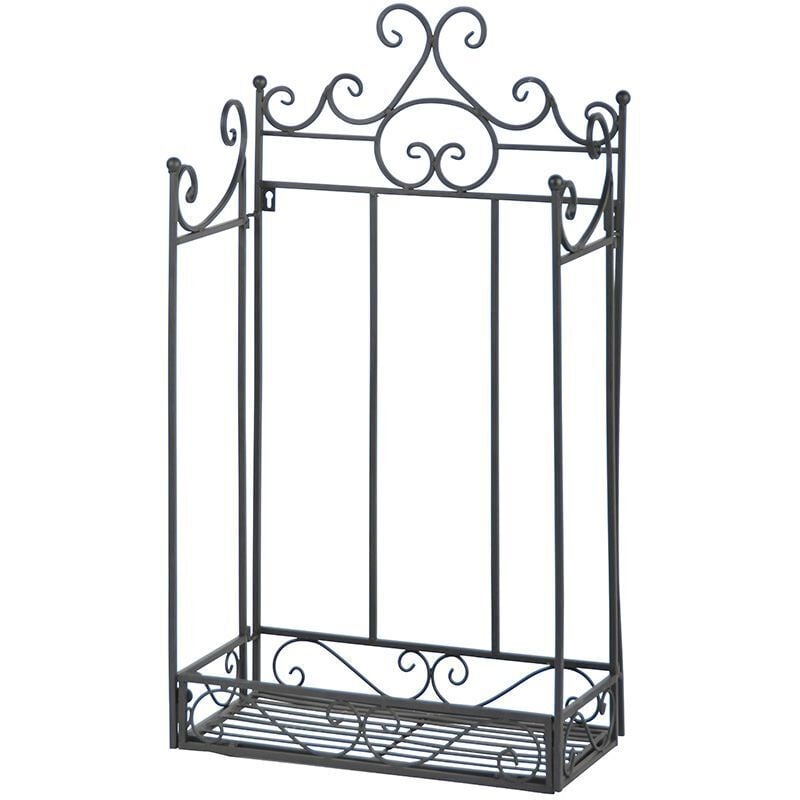 Esschert Design - Etagère pliante à plantes Arabesques Droite 1 niveau