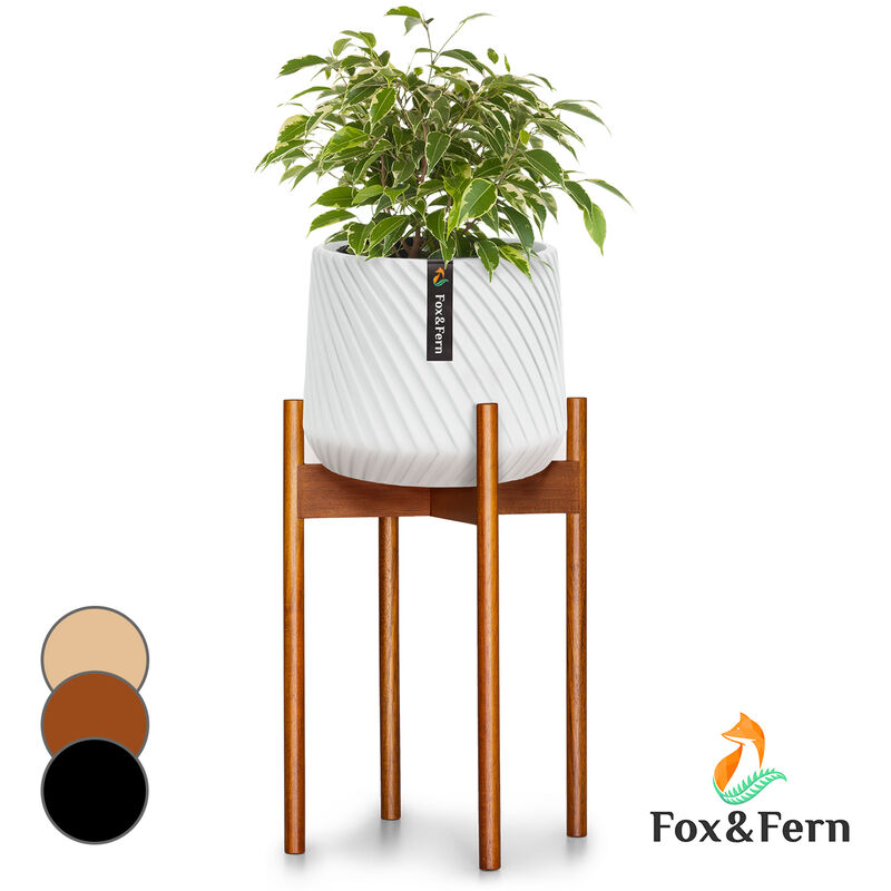 Porte-plantes Zeist 2 hauteurs combinables design emboîtable finition naturelle