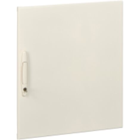 Porte pleine pour coffret métal 4x15M saillie L555mm blanc Pack 160 avec poignée IK07 IP30 PrismaSeT G