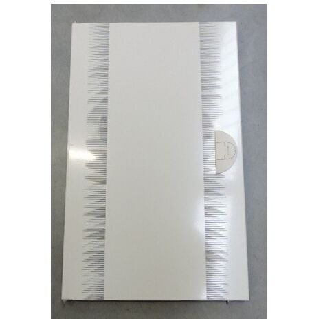 Porte pleine quadro4 p 56mm h 600mm l 370mm RAL 9010 blanc paloma HAGER FC311