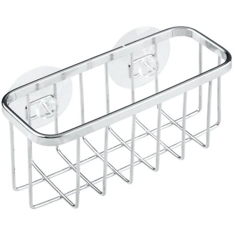 porte Ponge - Rangement Vier En Mtal Avec Revtement Inoxydable - Range Eponge Pour Ponges Et Ponges Mtalliques - Argent Mat
