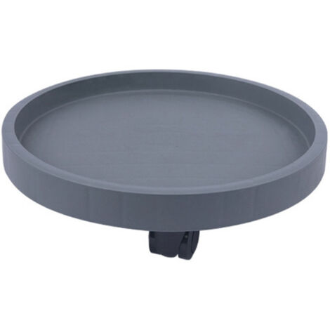 Porte-pot de Jardinière avec Roues Universelles et Design Anti-Déformation - Surface Texturée en Béton [Accessoire de Jardin] [1 Pièce]