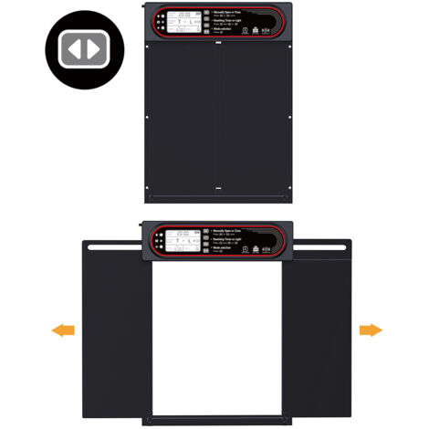 Porte Poulailler Automatique Solaire Anti-Pincement avec Minuterie du Soir/Matin, Porte Automatique Poulailler Solaire Grand Panneau Solaire Contrôle de la sensibilité à la lumière Télécommande