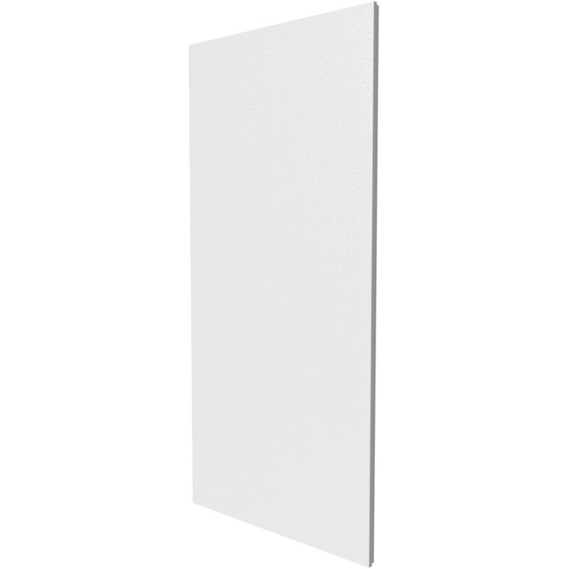 Porte en blanc pour bac encastré 2x13 modules - Finition saillie - h. hors-tout 1195 mm