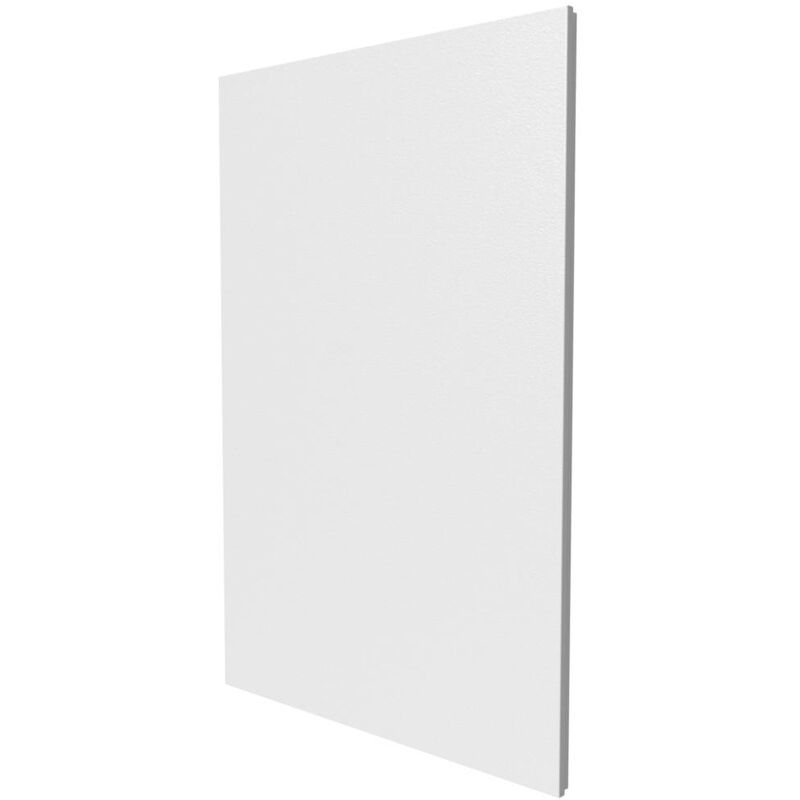 Porte en blanc pour bac encastré 2x13 modules - Finition saillie - h. hors-tout 860 mm