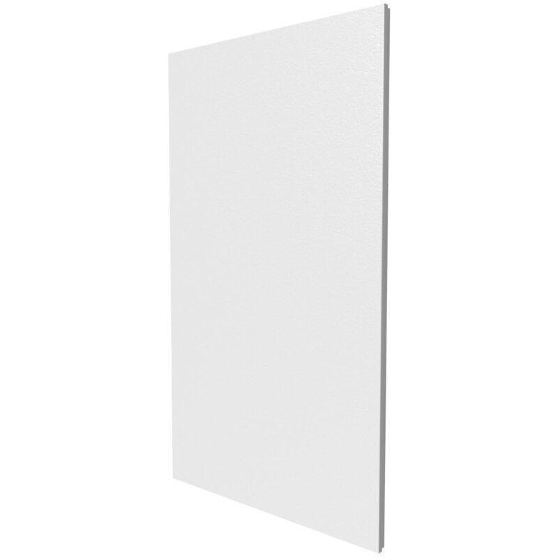 Porte en blanc pour bac encastré 2x13 modules - Finition saillie - h. hors-tout 970 mm