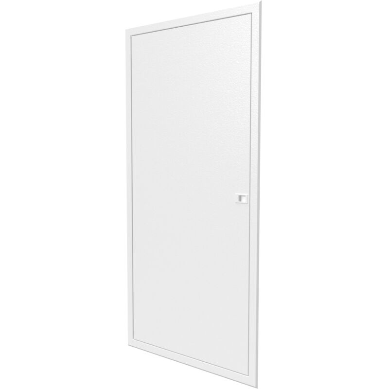 Porte en blanc pour bac encastré 2x13 modules - Finition affleurante - h. hors-tout 1169 mm