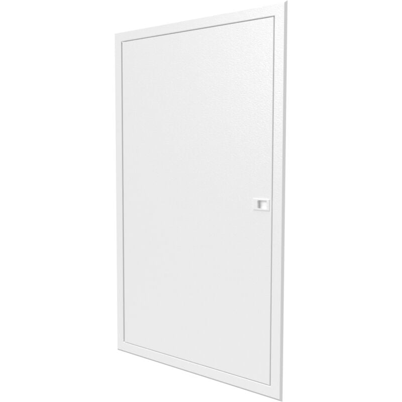 Porte en blanc pour bac encastré 2x13 modules - Finition affleurante - h. hors-tout 946 mm