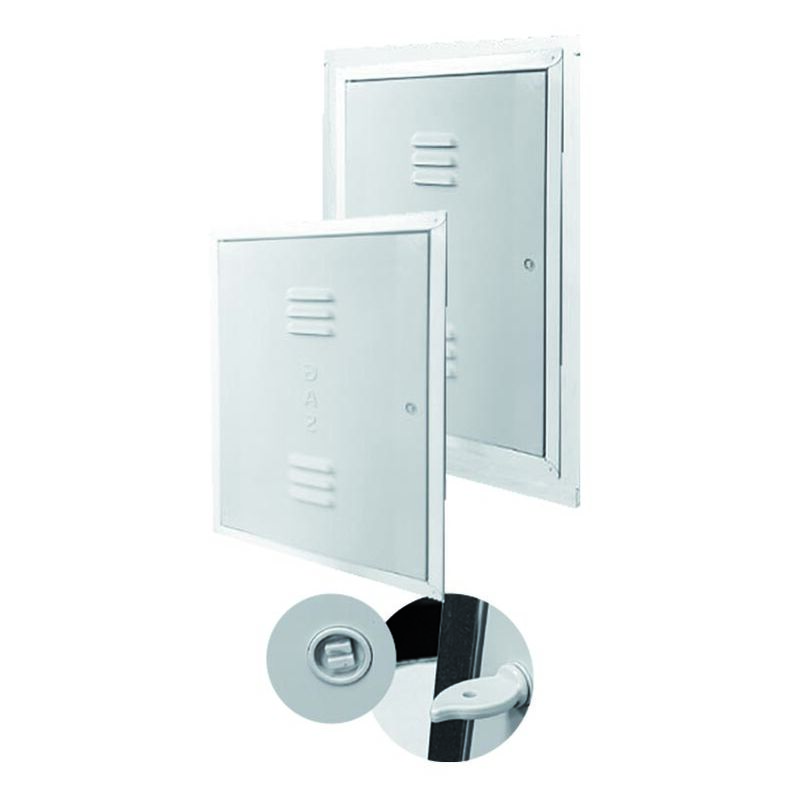 Porte pour compteur de gaz électronique cadre en tôle galvanisée, porte en abs 9036