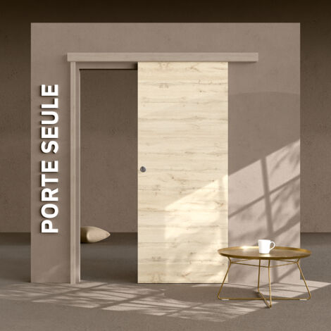 Porte prépeinte Tokyo pour système coulissant - 83 cm - Décor