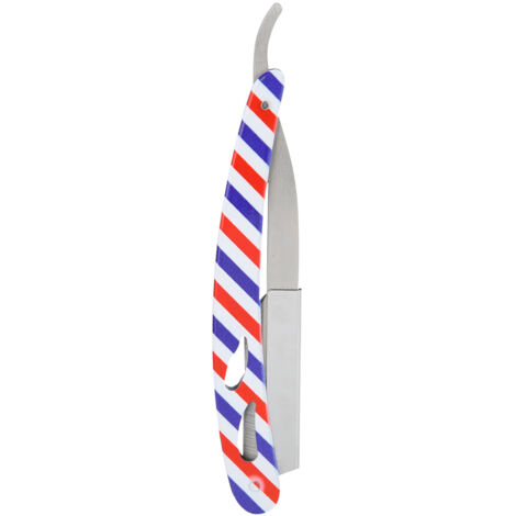Porte-rasoir à barbe en acier inoxydant pliable pour homme - Accessoire de rasage manuel