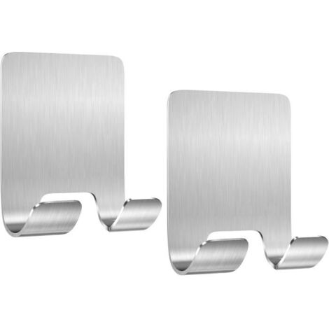 Porte Rasoir Douche - Inox - 2 Pcs - Auto-adhésif - Résistant à l'eau - Installation facile